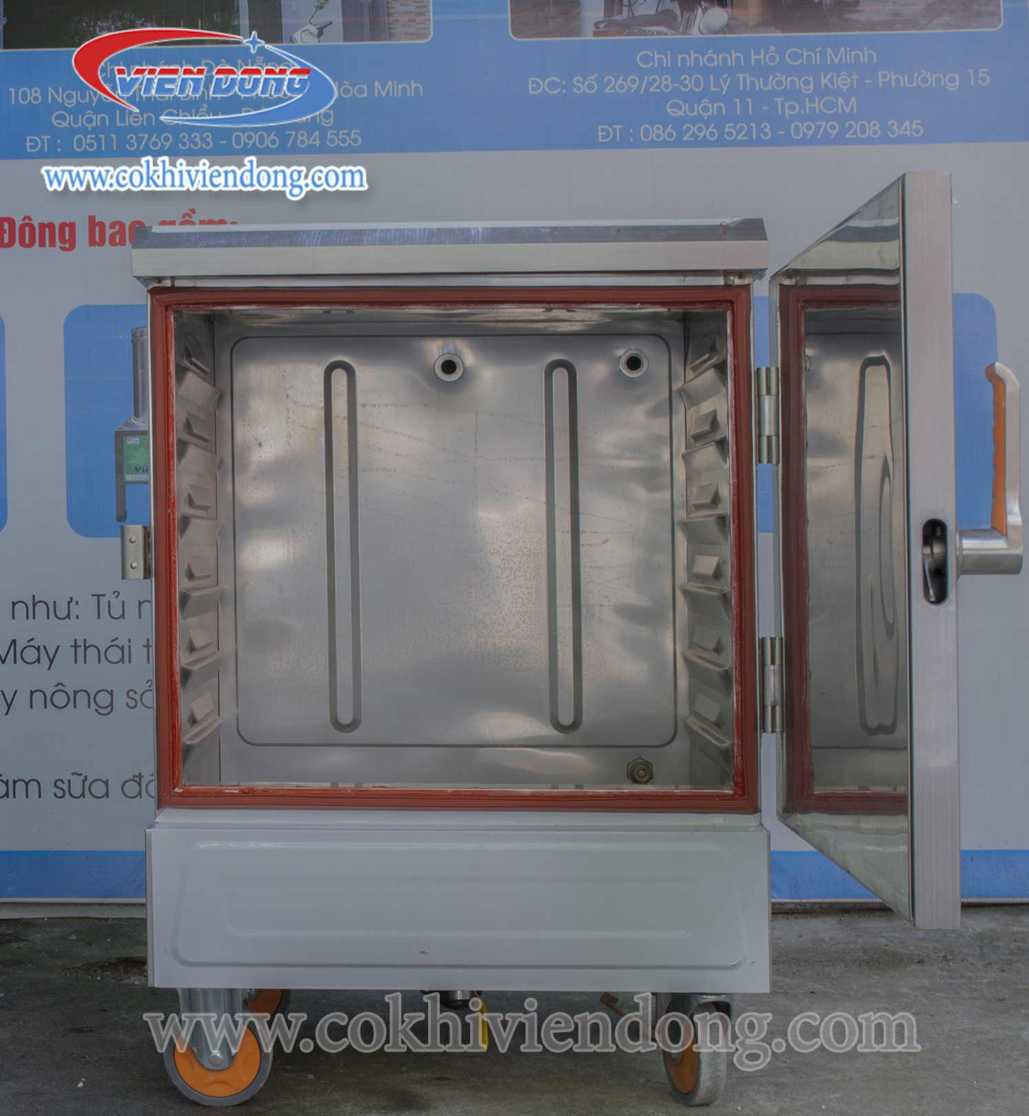 Tủ nấu cơm công nghiệp Việt Nam dùng gas 2