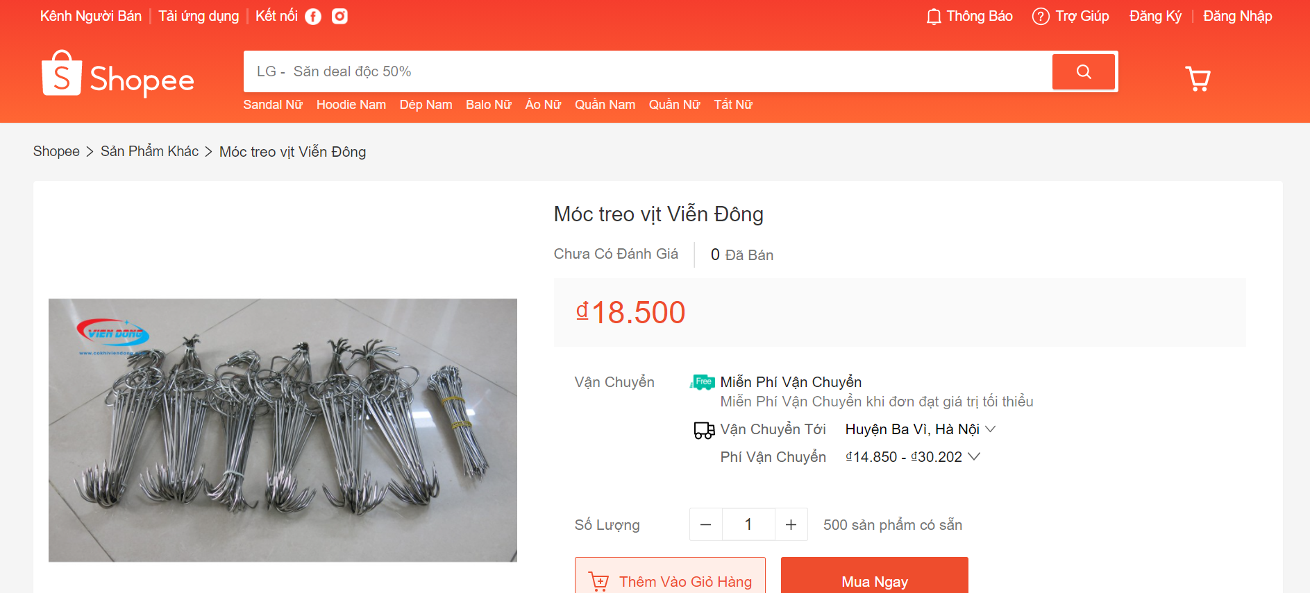 móc treo vịt